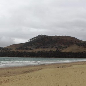 Seven Mile Beach and the western headland