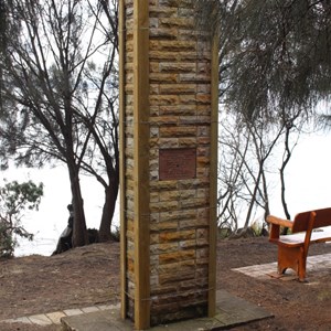 Monument to Captain Cook's landing in 1777.