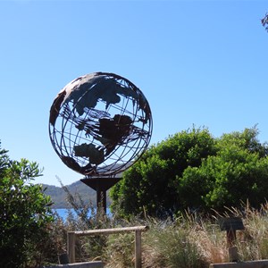 Whale theme sculpture