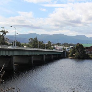 The bridge over the river at Huonville
