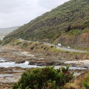 The Great Ocean Road north of Lorne