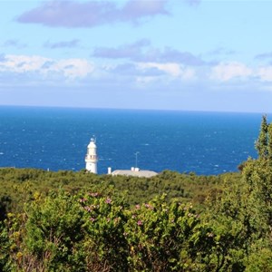 Cape Otway lighthouse from the coastal walking track