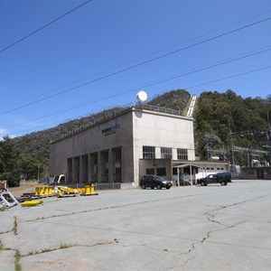 Station building and switchyard