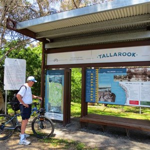 Signage at Tallarook for the Rail Trail