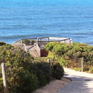 Observation deck at Bells Beach