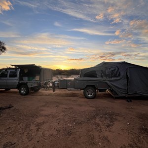Ripper camp spot in old gravel pit