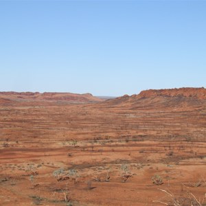 The Broadhurst Ranges after fire in 2008