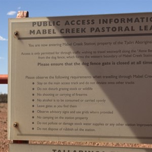 Intersection with information signs