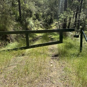 Locked gate. No access through private property