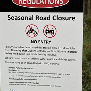 Gate - Seasonal Closure