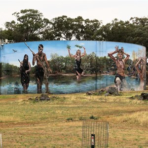 Cowra Water tower Art