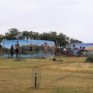 Cowra Water tower Art