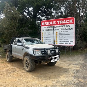 Bridle Track advisory sign