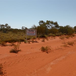 Road into Lake Wells Station