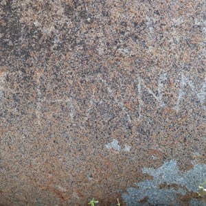 Frank Hann inscription - Winburn Rocks