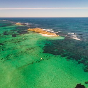 Drone flown from Thirsty Point to nearby Cervantes Islands