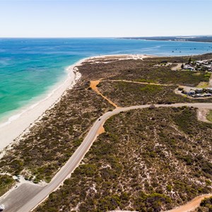 View from drone over Thirsty Point