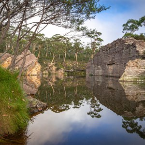 sunrise at the main swimming spot. 