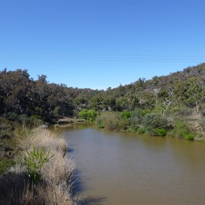 Downstream of bridge
