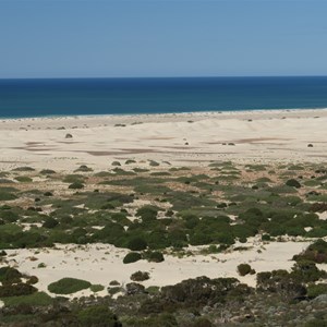 View south across dunes
