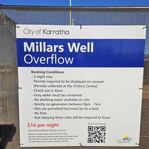 Millars Well overflow camping area