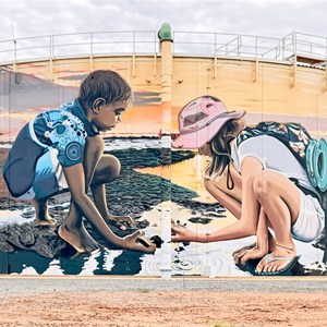 Painted storage tanks