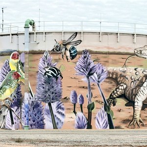 Painted storage tanks