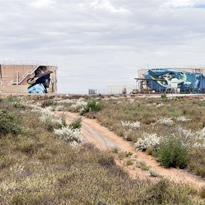 Painted storage tanks
