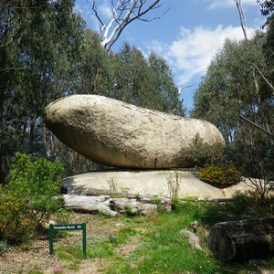 A balanced granite tor