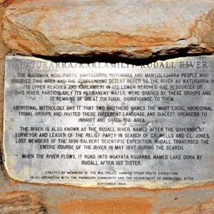 Plaque inside the NP with interesting informations