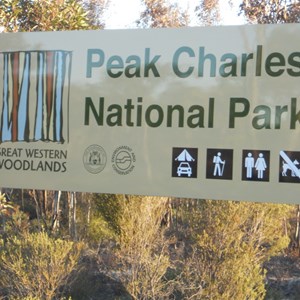 Peak Charles NP entrance sign