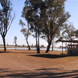 Part of the camping area near the lake
