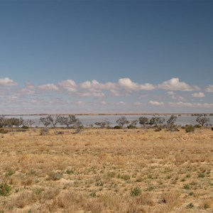 View south to lake from bypass track