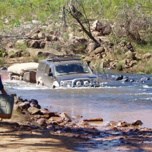 Fording the King Edward River