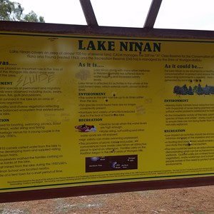 Lake Ninan Sign
