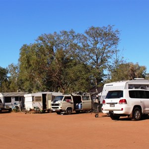 Travellers in the Windorah Caravan Park