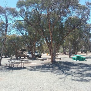 Gravelled camping area