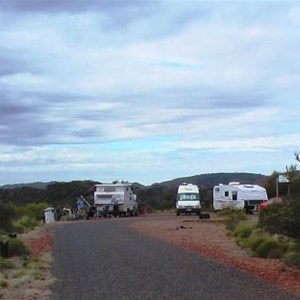 Part of camping area at lookout