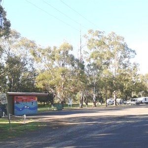 Amenities and camping area at Neil Turner Weir