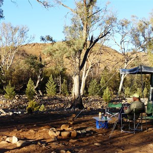 Camping at Loch Ness Well, Gammon Ranges, 2008