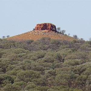 McPherson's Pillar as seen from the ridge near Mulgan Rockhole