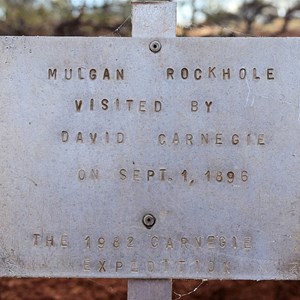 Mulgan Rockhole Sign