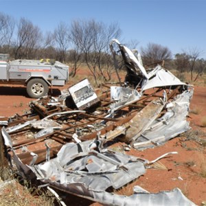 Caravan burnt out in 2012 bushfire