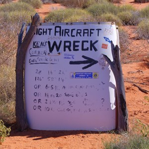 Track Marker to Plane Wreck Site