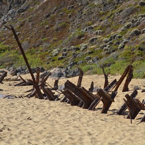 Remains of the Ethel Wreck