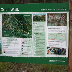 Carnarvon Great Walk Info Board