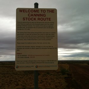 Kidson Track Canning Stock Route Sign