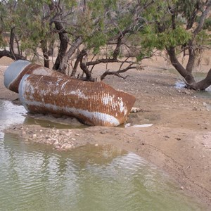Washed out pipe