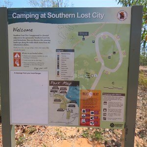Camping sign