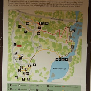 Map on signboard